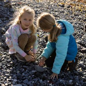 Picture of two young students. 